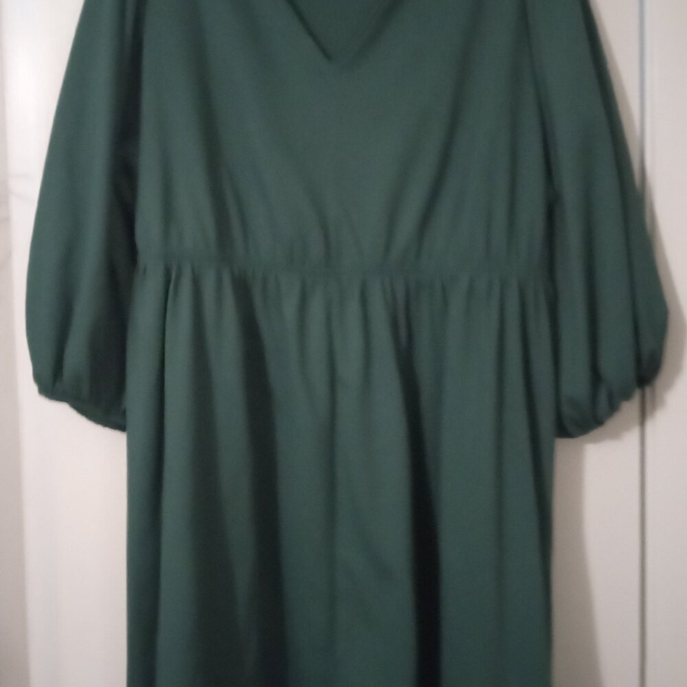 Ava & Viv women's dress 1X long sleeves side pockets springwear funtime